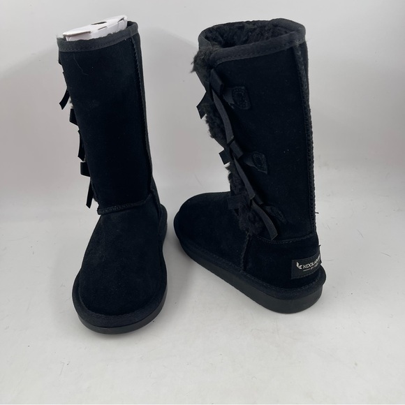 Koolaburra by Ugg Black Victoria Tall Sheepskin Winter Rain Snow Boot- Size 12 C - Picture 8 of 10